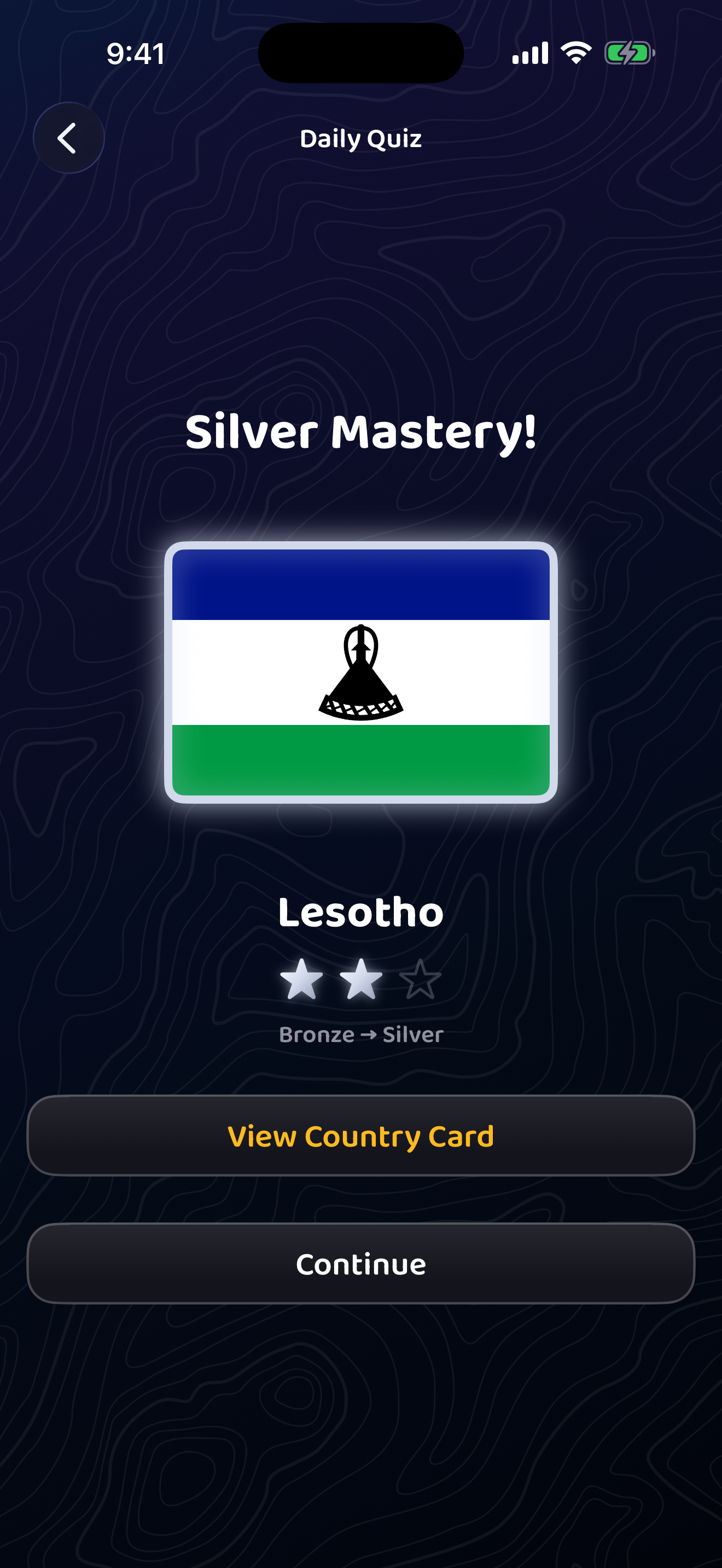 Silver Mastery reveal for Lesotho