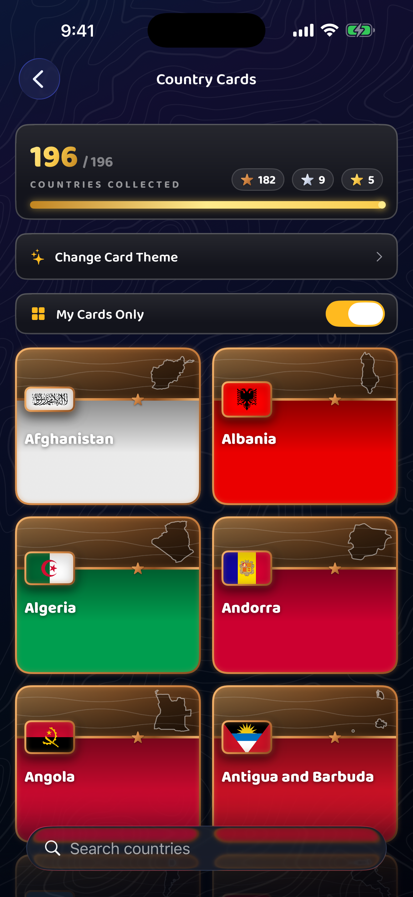 The country card album