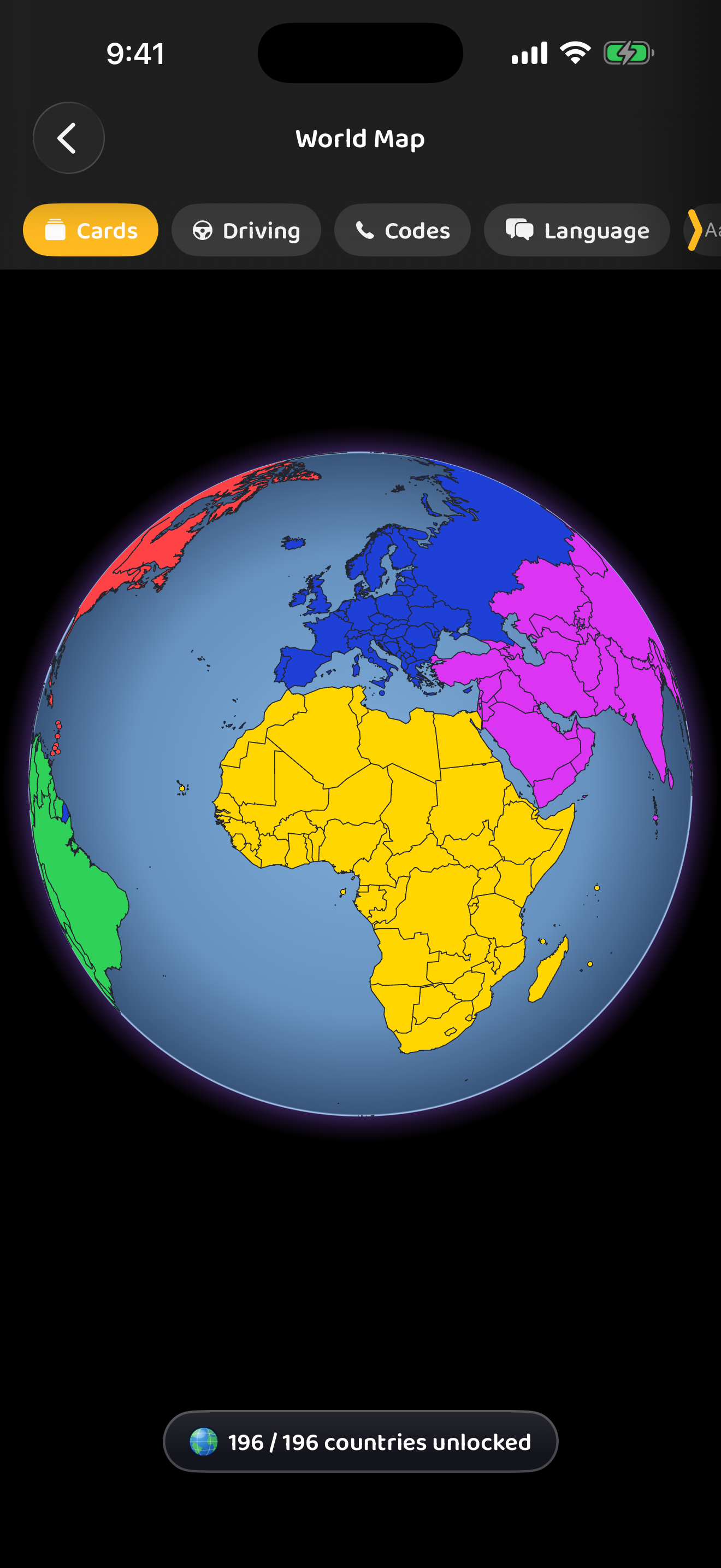 The 3D globe